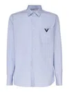 VALENTINO STRIPED COTTON SHIRT