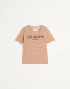 Valentino Item O-neck Short-sleeved T-shirt In Butter/tangerine