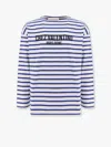 Valentino Chez Logo Long-sleeved Stripe T-shirt