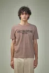 Valentino Striped Cotton T-shirt With Chez Print In There Is No Color Specification For This Product.