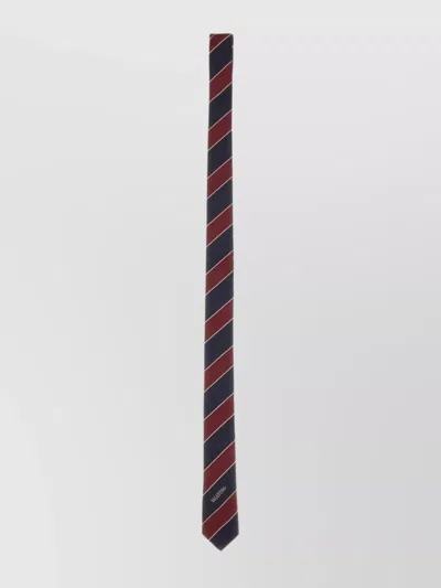 Valentino Garavani Striped Diagonal Tie Two-tone Design In Multi