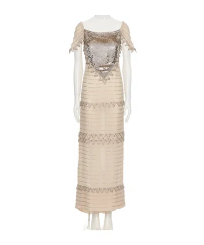 Valentino Striped Dress In Multi