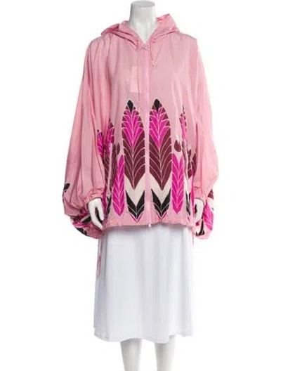 Pre-owned Valentino Striped Jacket W/ Tags In Pink