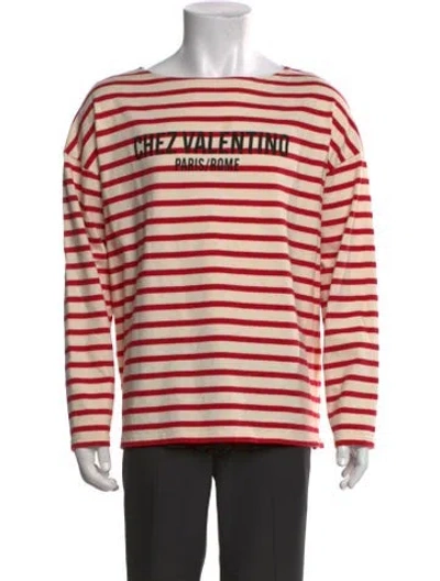 Pre-owned Valentino Striped Long Sleeve Shirt In Multi