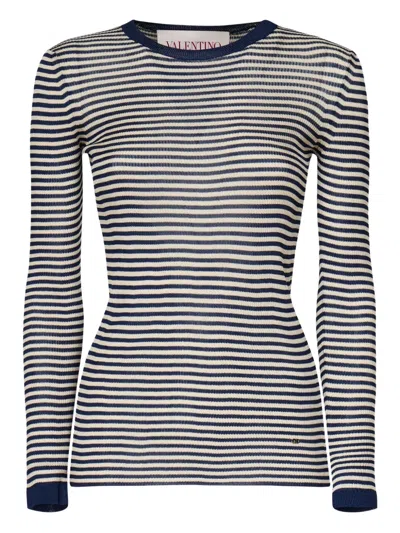 Valentino Striped Long-sleeved T-shirt