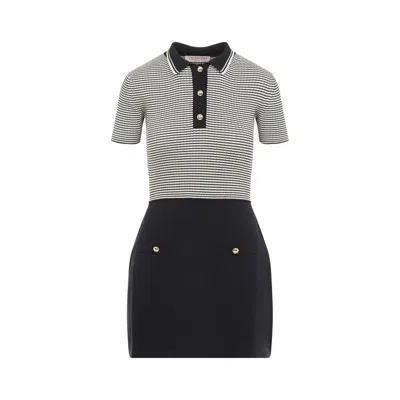 VALENTINO VALENTINO STRIPED MINI DRESS
