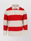 Valentino Striped Pattern Long Sleeves Polo Collar