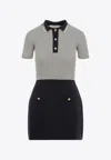 Valentino Multicolor Cotton Mini Dress In Multicolor