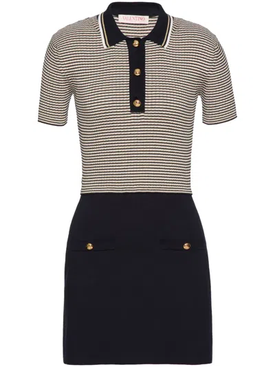 Valentino Mini Dress In Black