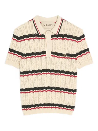 Valentino Striped Polo Shirt
