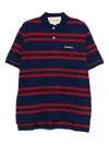 Valentino Striped Polo Shirt Regular Collar