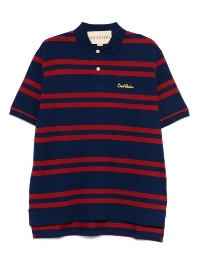 VALENTINO STRIPED POLO SHIRT