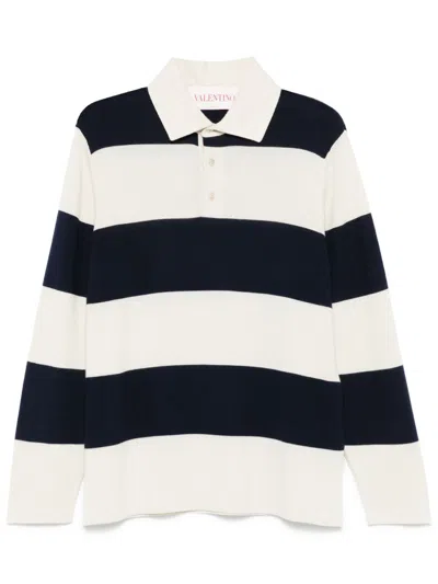 VALENTINO STRIPED POLO SHIRT