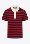 Valentino Garavani Embroidered Piquet Polo Shirt In Multi