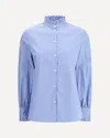 Valentino Hemd Aus Classic Stripe Popeline Frau Iris Liliac 48