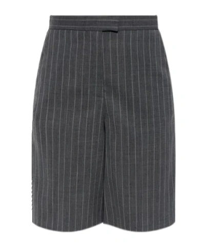 Valentino Striped Shorts In Black
