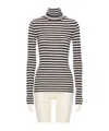 Valentino Striped Sweater In Black
