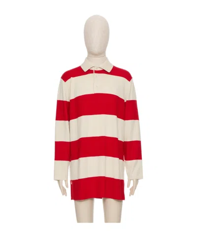 Valentino Striped Sweater In Nude