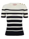 VALENTINO VALENTINO STRIPED SWEATER SWEATER, CARDIGANS