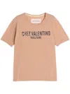 Valentino Striped T-shirt In Orange