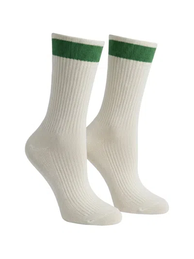 Valentino Stripe-detail Socks In White