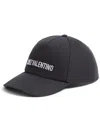 Valentino Cotton Baseball Cap With Embroidery In Black