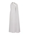 Valentino Structured Couture Medium Length Dress In White