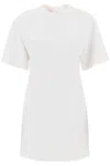 Valentino Garavani Mini Dress In Structured Couture In White