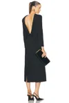 Valentino Structured Diagonal Dress In Nero