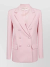 VALENTINO STRUCTURED DOUBLE-BREASTED JACKET WITH NOTCH LAPELS