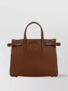 Valentino Structured Shape Shopping Bag With Top Handles In Brown