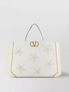 Valentino Structured Silhouette Shopping Bag With Starfish Embellishments