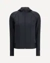 Valentino Structured Technical Jersey Sweatshirt In Black