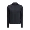 Valentino Structured Technical Jersey Sweatshirt In Blue
