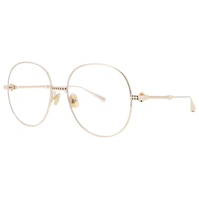 Valentino Garavani Valentino Stud- Iii Demo Round Ladies Eyeglasses Vlx-136 A 56 In Gold