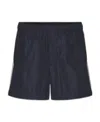 Valentino Garavani Nylon Bermuda Shorts In Black