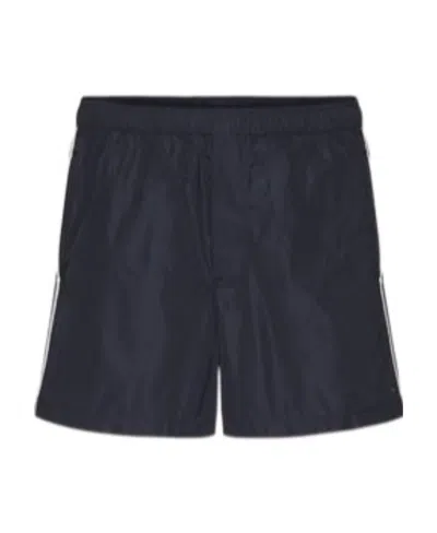 VALENTINO VALENTINO STUD DETAILED CONTRASTING TRIM SWIM SHORTS