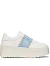 VALENTINO GARAVANI STUD-EMBELLISHED FLATFORM SNEAKERS