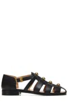 Valentino Studshield Fisherman Sandals In Calf Leather