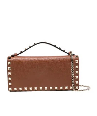 VALENTINO GARAVANI STUD-EMBELLISHED TOP-HANDLE MINI BAG