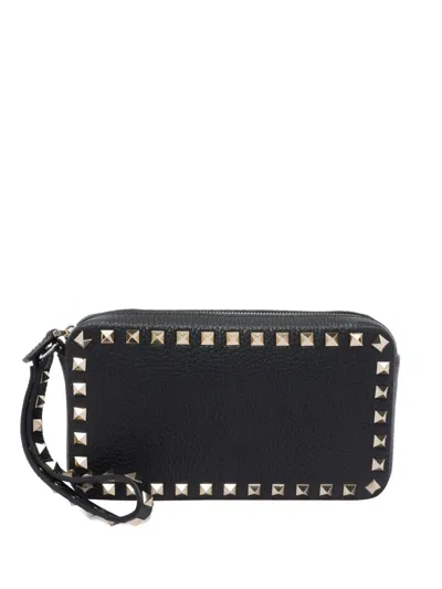 Valentino Garavani Stud-embellished Zip-closure Bag In Black