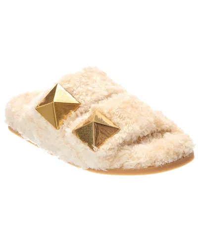Valentino Garavani Valentino Stud Leather Sandal In Neutral