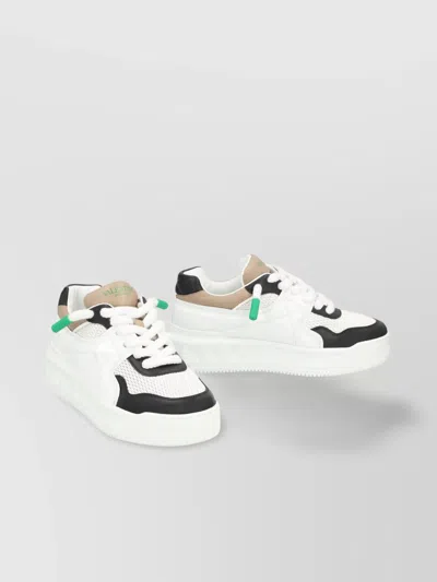Valentino Garavani Stud Xl Low-top Sneakers With Contrasting Panels In White