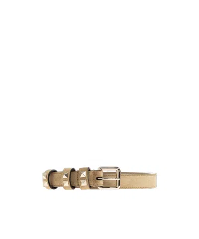 Valentino Garavani Studded Belt In Gray