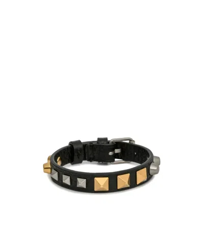 Valentino Garavani Studded Bracelet In Black