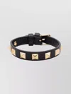 Valentino Garavani Men Rockstud Leather Bracelet