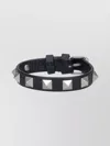Valentino Studded Calfskin Strap Bracelet