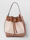 Valentino Garavani Women Rockstud Canvas Bucket Bag
