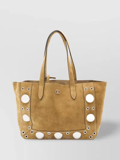 VALENTINO GARAVANI STUDDED DUAL HANDLE TOTE BAG
