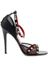 Valentino Studded-embellishment Sandals In Black